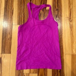 Lululemon Swiftly Tank in bright pink size 8